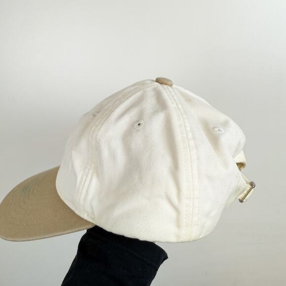 Kith Kids Script Greenwich Baseball Cap Hat Beige White Cotton Twill - OS - Picture 6 of 11